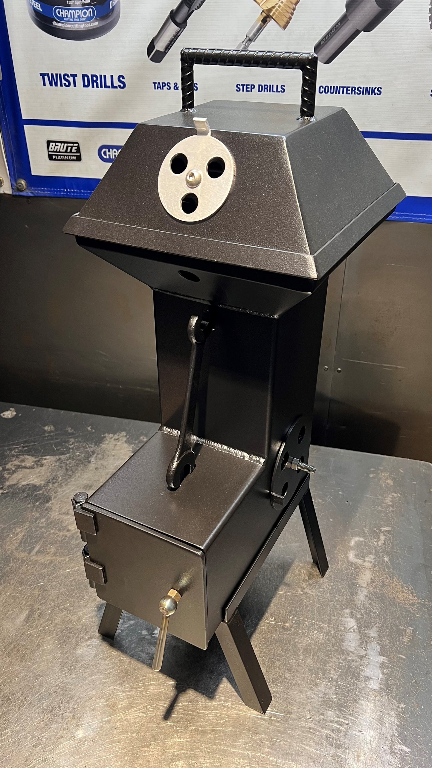 6" ROCKET STOVE grill bbq fire pit cooking