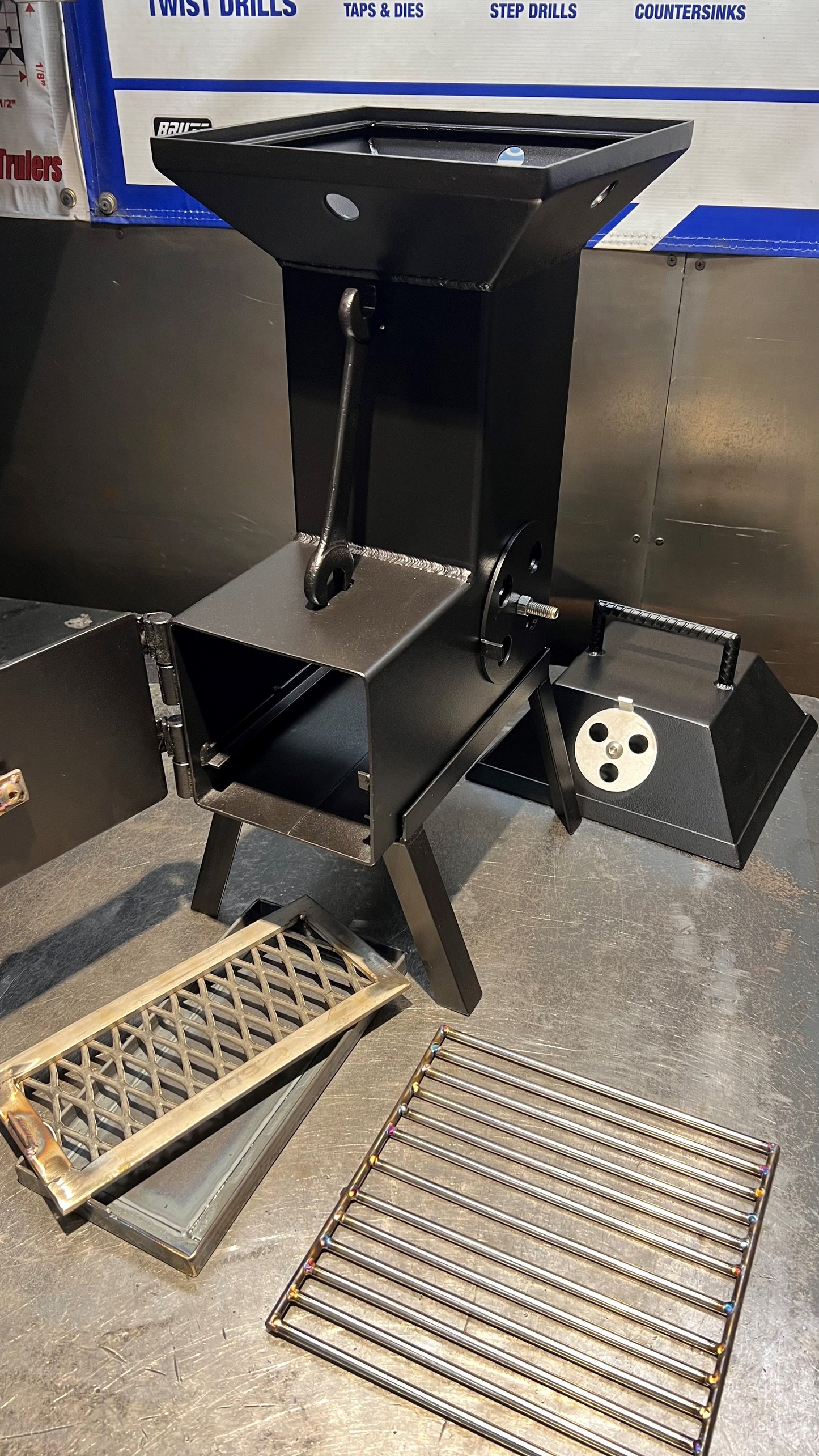 6" ROCKET STOVE grill bbq fire pit cooking