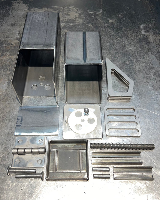 (Welder Kit) Rocket Stove 4" Grill BBQ Heater