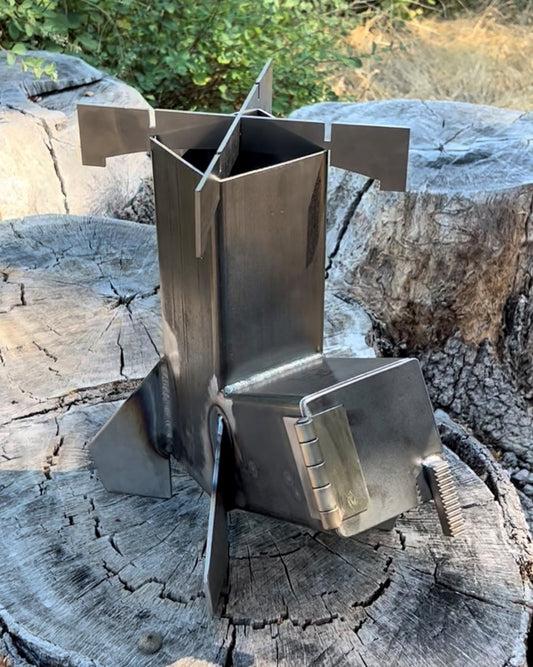 Rocket Stove 4" Grill BBQ Heater