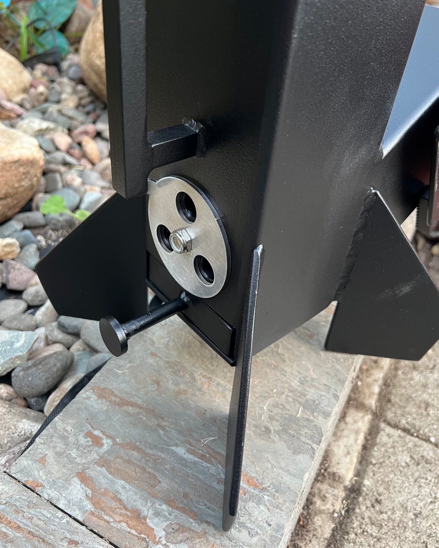 Rocket Stove 4" w/ Stainless Grill & Lid Attachment