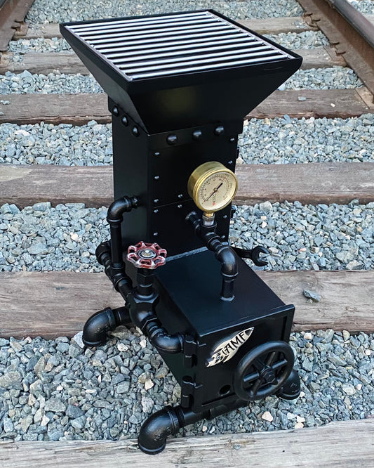 Steampunk Rocket Stove 6" w/ Stainless Grill