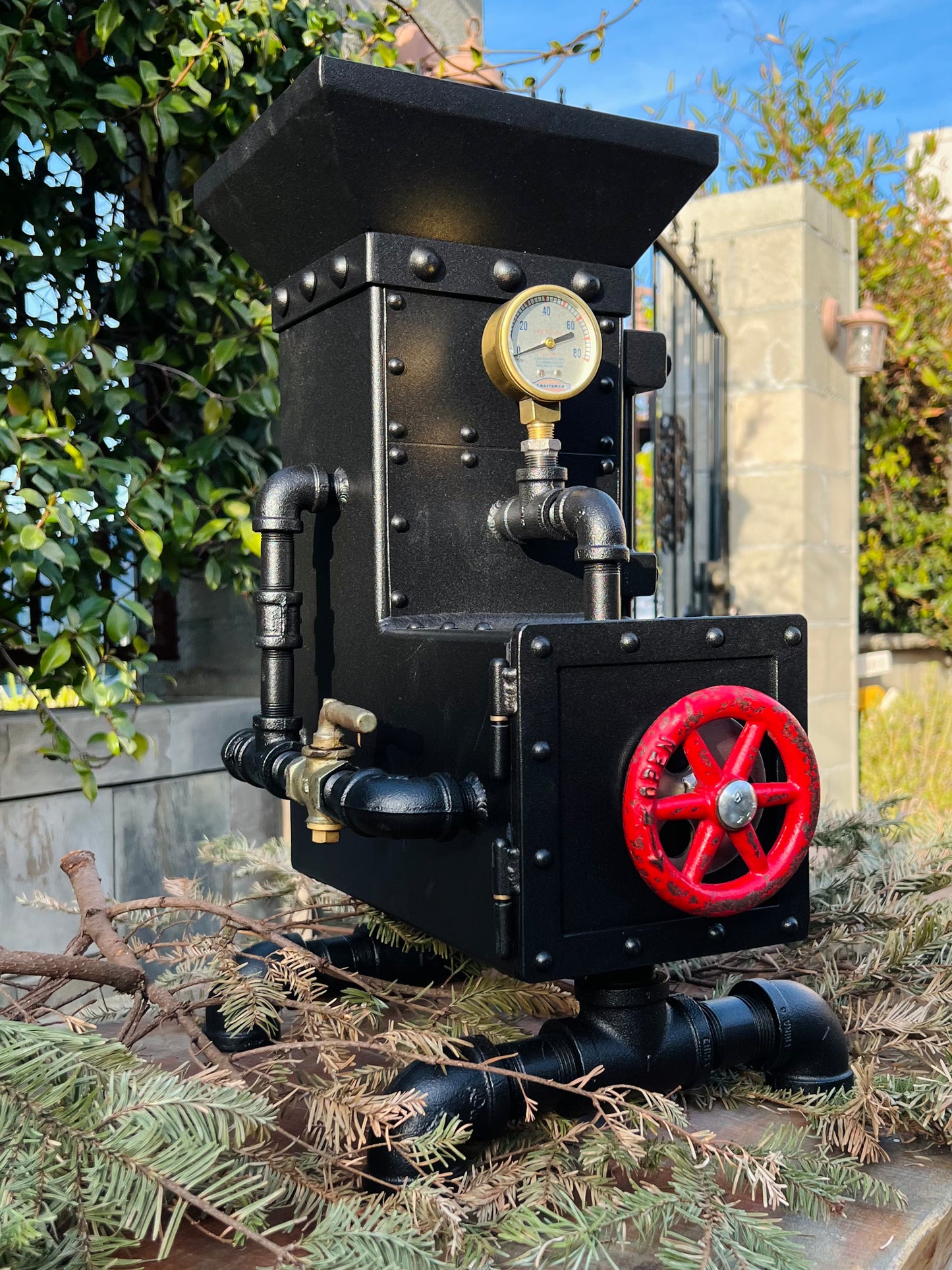 Steampunk Rocket Stove 6" w/ Stainless Grill